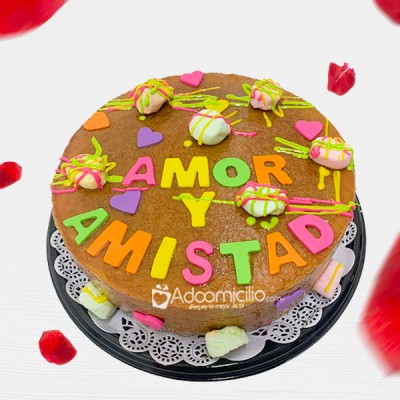 Torta Para 30 Porciones De Amor Y Amistad A Domicilio En Cali Pedido Con Un Día De Anticipación 