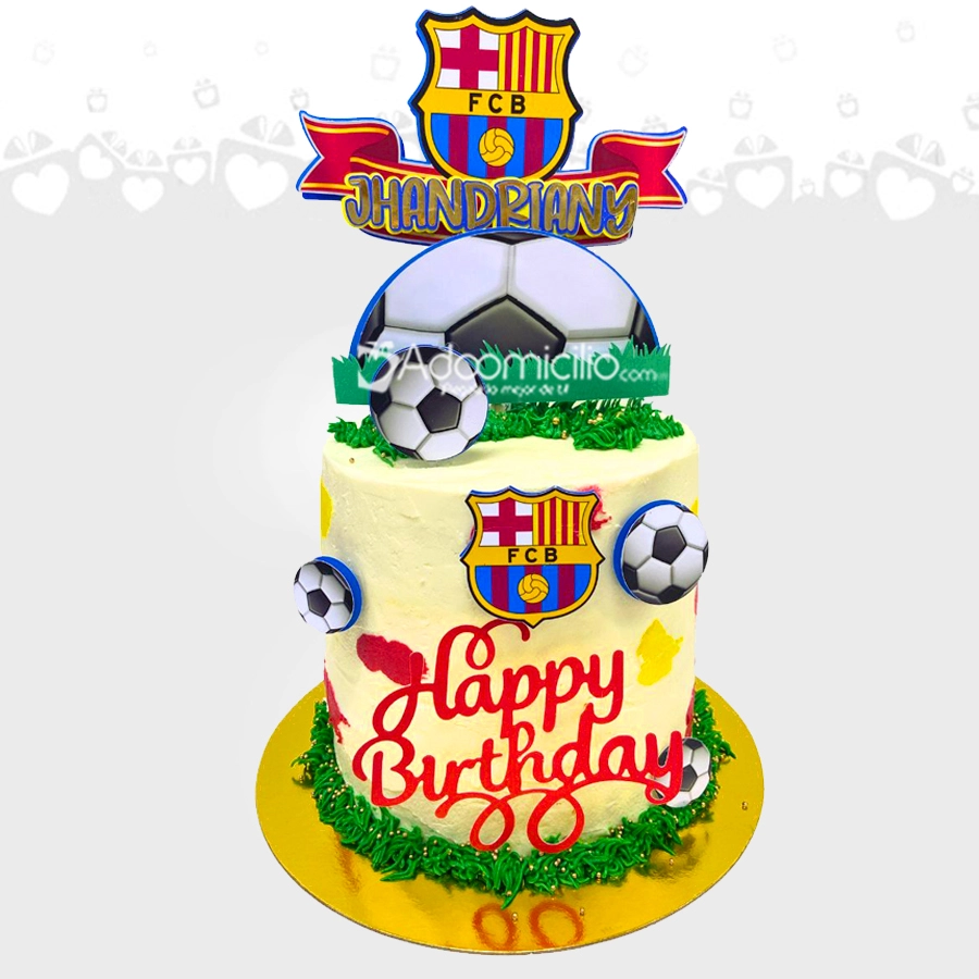 Torta Con Temática De Futbol Para 20 Personas A Domicilio En Cali Pedido Con Dos Días De Anticipación 