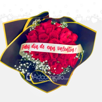 Bouquet De Rosas x36 San Valentín a Domicilio Medellín Pedido Con Un Dia De Anticipación 