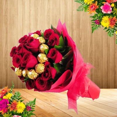 regalos dia de la madre medellin bouquet de flores con choclates para mama