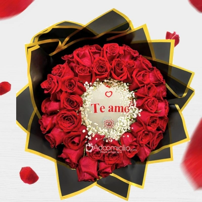 Bouquet Buchón Con Espejo Para Amor Y Amistad A Domicilio En Medellín  