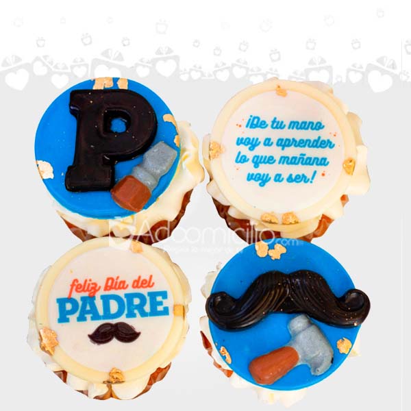 Cupcakes X4 Para El Día Del Padre A Domicilio En Medellín Pedido Con 2 Días De Anticipación 