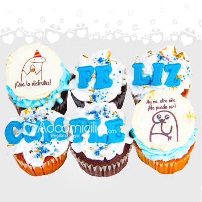 cupcakes de feliz cumpleaños a domicilio Medellín pedido con 1 día de anticipación 