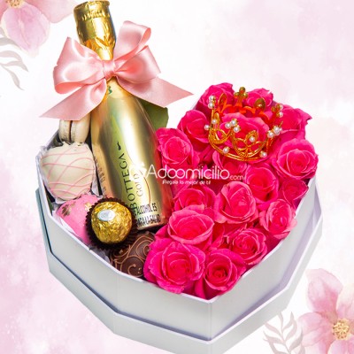 Rosas Y Champagne Para Mamá A Domicilio En Medellín Pedido Con Un Día De Anticipación 