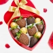 Corazón De Fresas Con Chocolate Para Amor Y Amistad A Domicilio En Medellín Pedido Con Un Día De Anticipación
