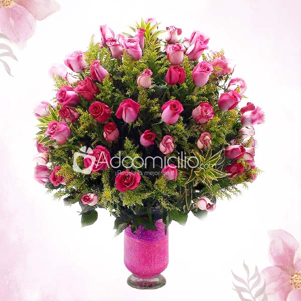Hermoso Arreglo Floral Rosa A Domicilio En Cali Pedido Con Un Dia De Anticipación