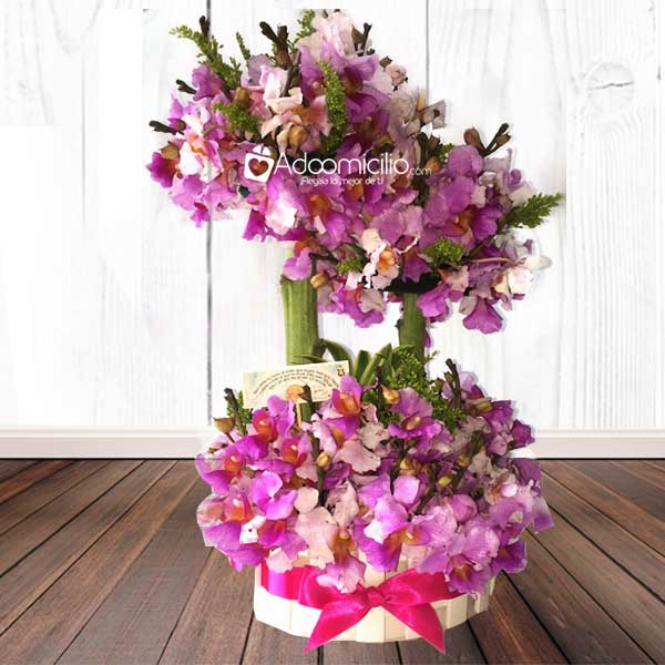 Flores Especial para Mama Jardin de orquideas Pedido con 2 días anticipados  