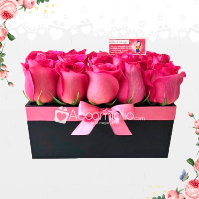 Arreglos Flores Para El Dia De La Madre Caja De Rosas Diva A Domicilio En Cali