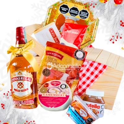 Ancheta Navideña Con Whisky A Domicilio En Bogotá Pedido Con Un Día De Anticipación 