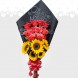 Bouquet De Rosas Y Girasoles Con Mensaje Personalizado Regalos De Amor Y Amistad A Domicilio En Cali