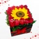 Arreglos Florales Para San Valentin De Rosas Y Girasol A Domicilio En Cali