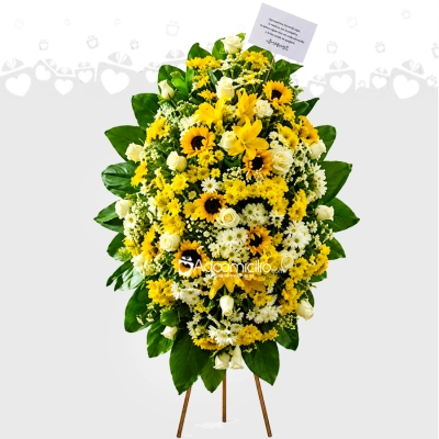 Ramo Fúnebre Con Girasoles A Domicilio En Pereira Pedido Con Un Día De Anticipación 