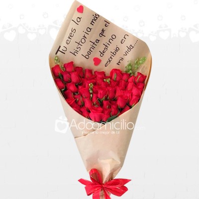 Flores Armenia Bouquet X 24 Rosas Con Mensaje