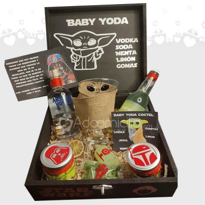 Regalos para papás Baby Yoda Caja cocte