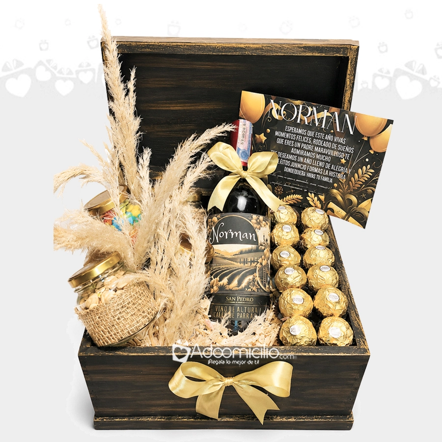 Regalo Para El Día Del Padre Con Vino Y Chocolates A Domicilio En Bogotá Pedido Con Un Día De Anticipación