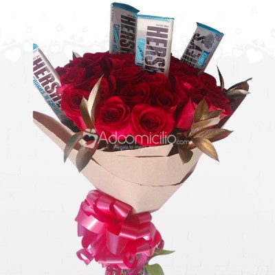 Bouquets de Rosas con Chocolates Para el Día de La Madre A Domicilio en Manizales