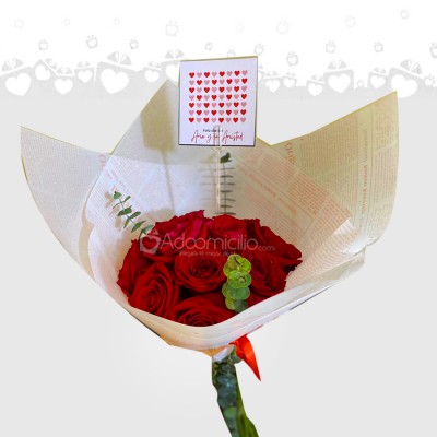 Bouquet De Rosas Para Amor Y Amistad A Domicilio En Ibagué 