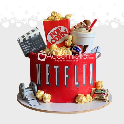 Pastel de cumpleaños Netflix 1 temporada cdmx 6 a 8 porciones