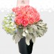 Envío De Arreglo Floral Con Rosas Y Hortensias En Monterrey Pedido Con 2 Días De Anticipación