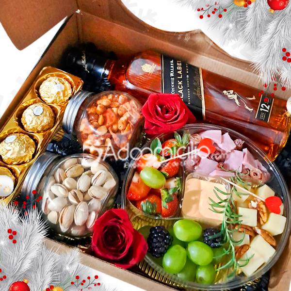 Regalo Navideño Con Tabla De Quesos Y Licor A Domicilio En Bogotá Pedido Con Un Dia De Anticipación 