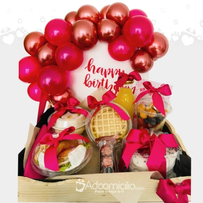 Desayuno Sorpresa De Cumpleaños Para Mujer A Domicilio En Bogotá Pedido Con Un Día De Anticipación 